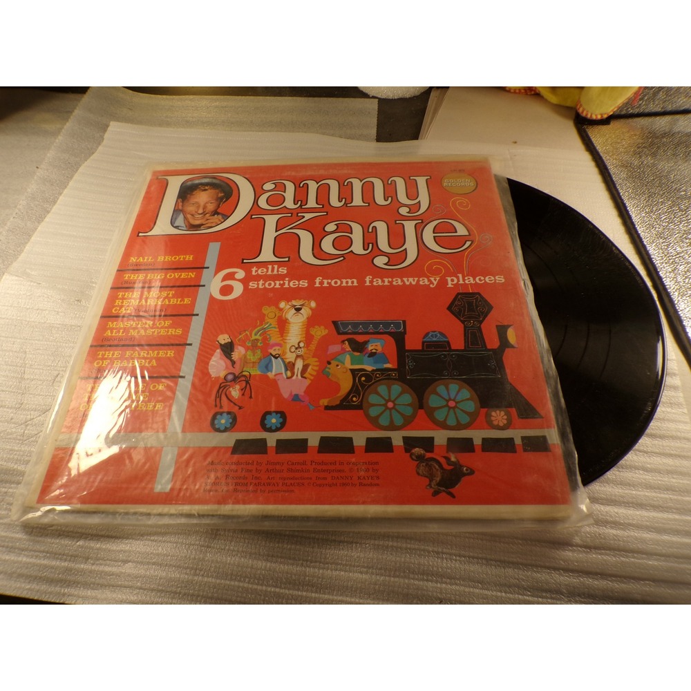 Danny Kaye Tells 6 Stories from Faraway Places Vinyl LP Golden Records GLP 62